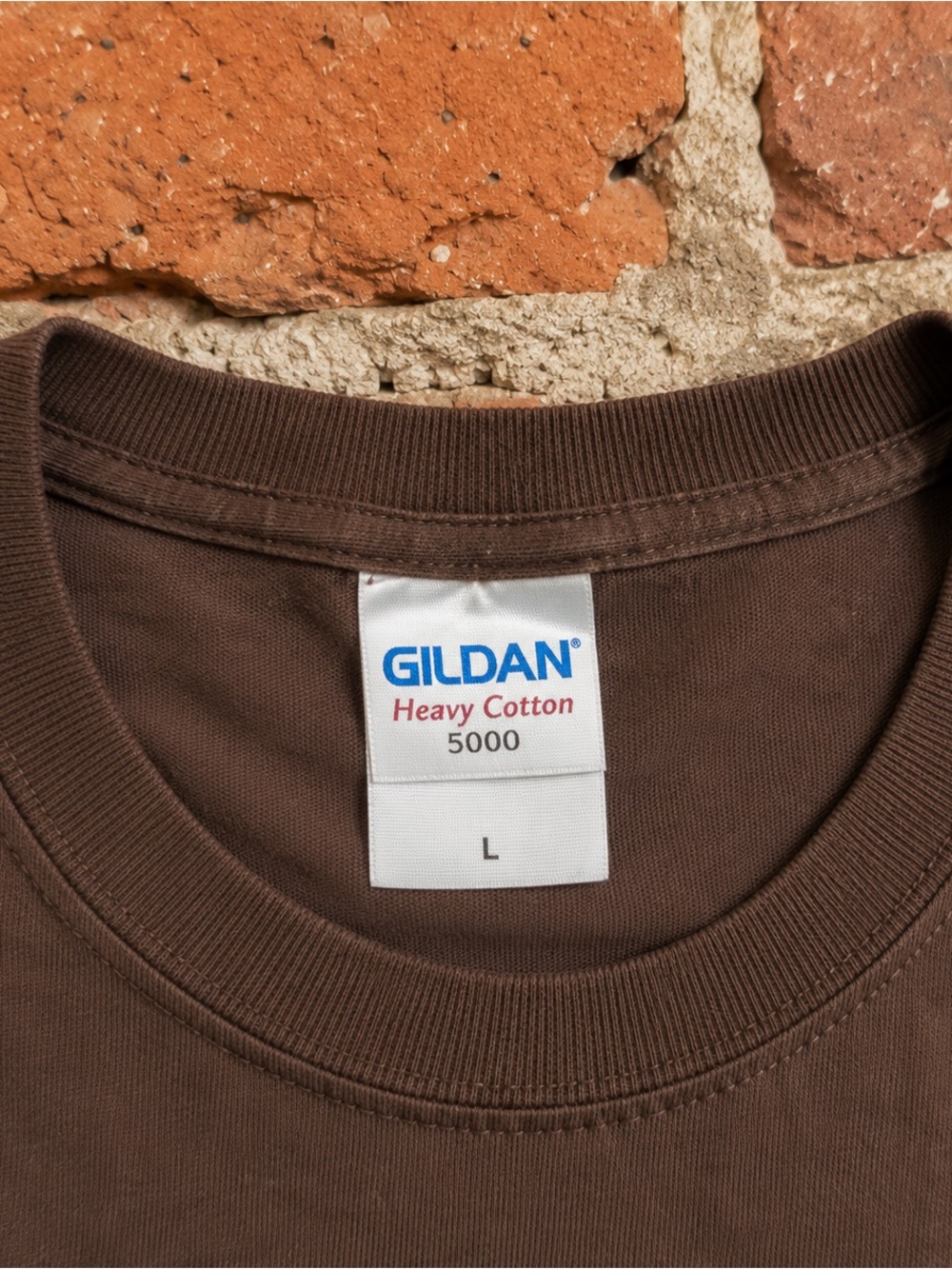 Gildan 5000 Brown Knicks Matchbox Graphic Tee, Vintage Size L - Picture 3 of 5